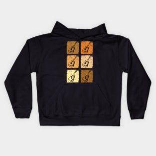 Retro String Rhythms Kids Hoodie